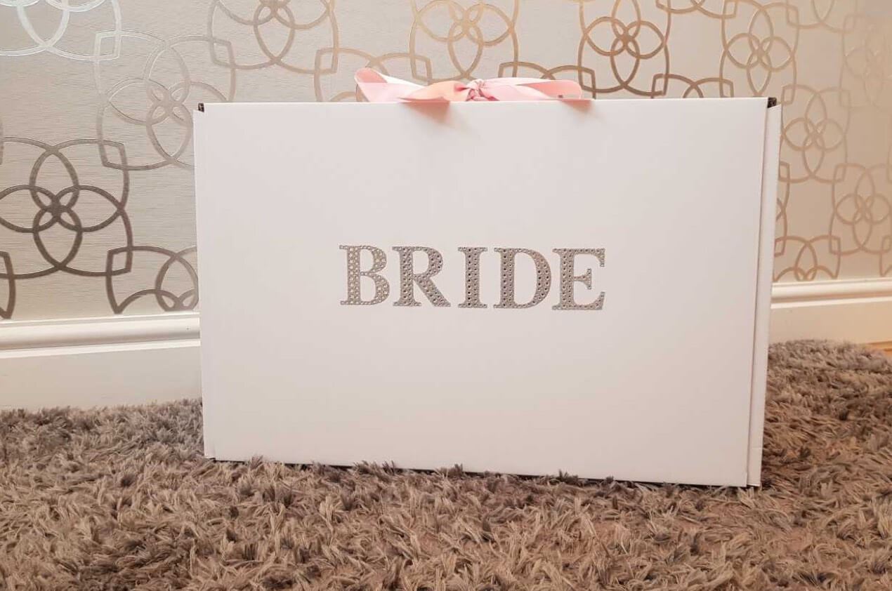 Bride Bag with Cleaned Wedding Dress